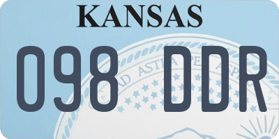 KS license plate 098DDR