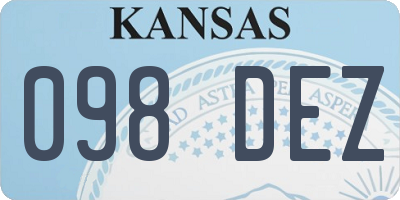 KS license plate 098DEZ
