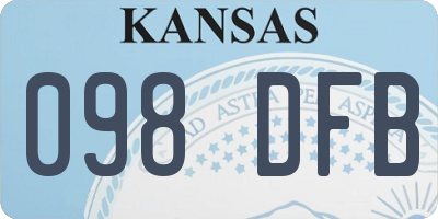KS license plate 098DFB