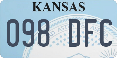 KS license plate 098DFC
