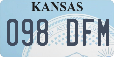 KS license plate 098DFM