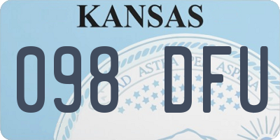 KS license plate 098DFU