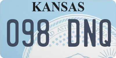 KS license plate 098DNQ