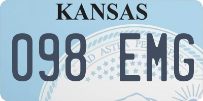 KS license plate 098EMG