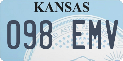 KS license plate 098EMV