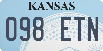 KS license plate 098ETN