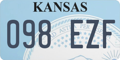 KS license plate 098EZF