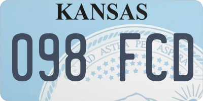 KS license plate 098FCD