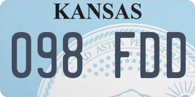 KS license plate 098FDD