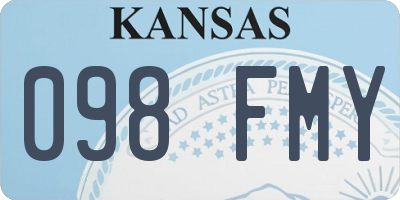 KS license plate 098FMY