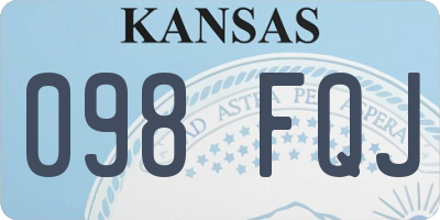 KS license plate 098FQJ