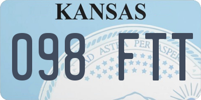 KS license plate 098FTT