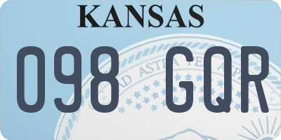 KS license plate 098GQR