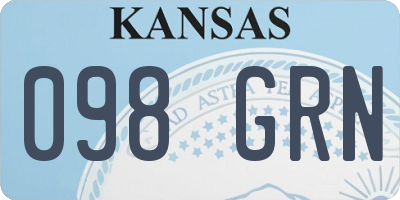 KS license plate 098GRN