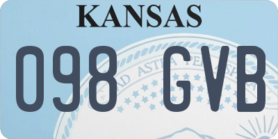 KS license plate 098GVB