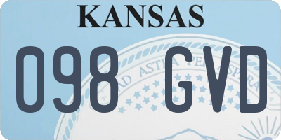 KS license plate 098GVD