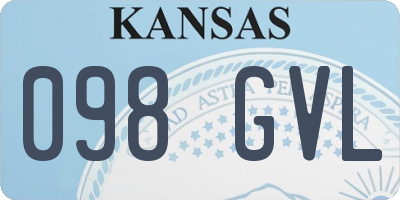 KS license plate 098GVL