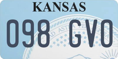 KS license plate 098GVO