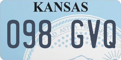 KS license plate 098GVQ