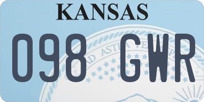 KS license plate 098GWR