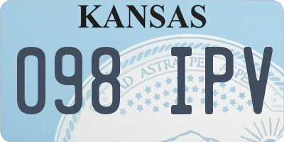 KS license plate 098IPV