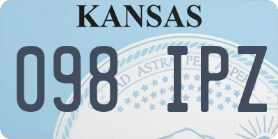 KS license plate 098IPZ