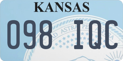 KS license plate 098IQC