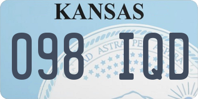 KS license plate 098IQD
