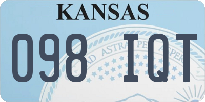 KS license plate 098IQT