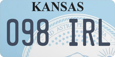 KS license plate 098IRL