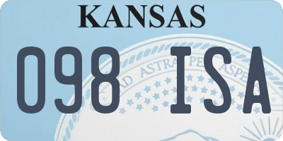 KS license plate 098ISA
