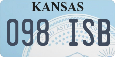 KS license plate 098ISB
