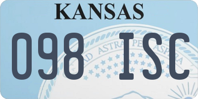 KS license plate 098ISC