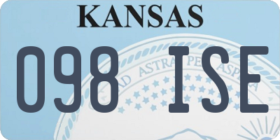 KS license plate 098ISE