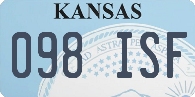 KS license plate 098ISF