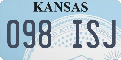 KS license plate 098ISJ