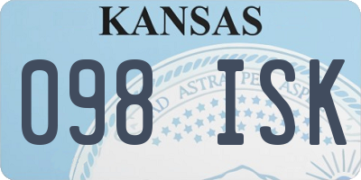 KS license plate 098ISK