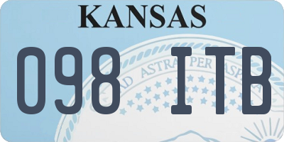KS license plate 098ITB