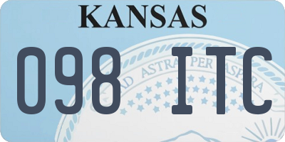 KS license plate 098ITC