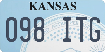 KS license plate 098ITG
