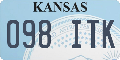 KS license plate 098ITK