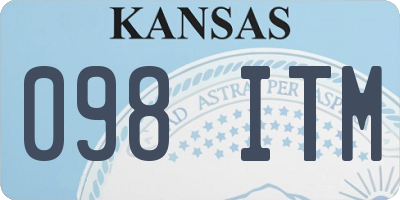 KS license plate 098ITM