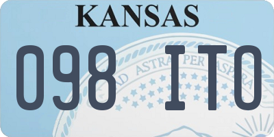 KS license plate 098ITO