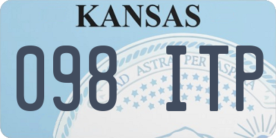 KS license plate 098ITP