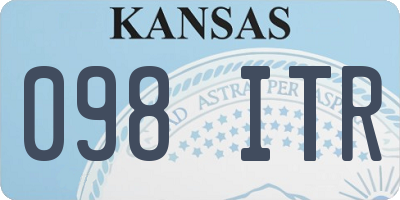 KS license plate 098ITR