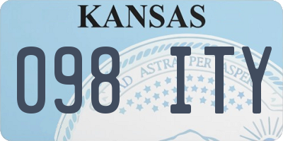 KS license plate 098ITY
