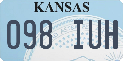 KS license plate 098IUH