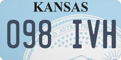 KS license plate 098IVH