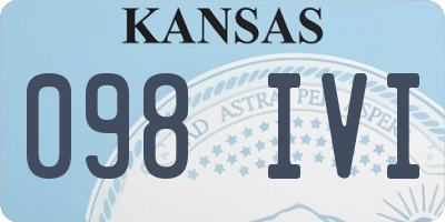 KS license plate 098IVI