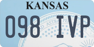 KS license plate 098IVP